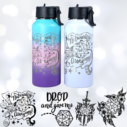 Naturally Awesome Custom Water Bottle