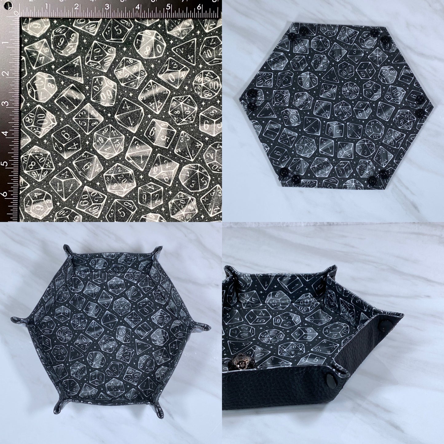 Galaxy Dice Hex Snap Dice Tray