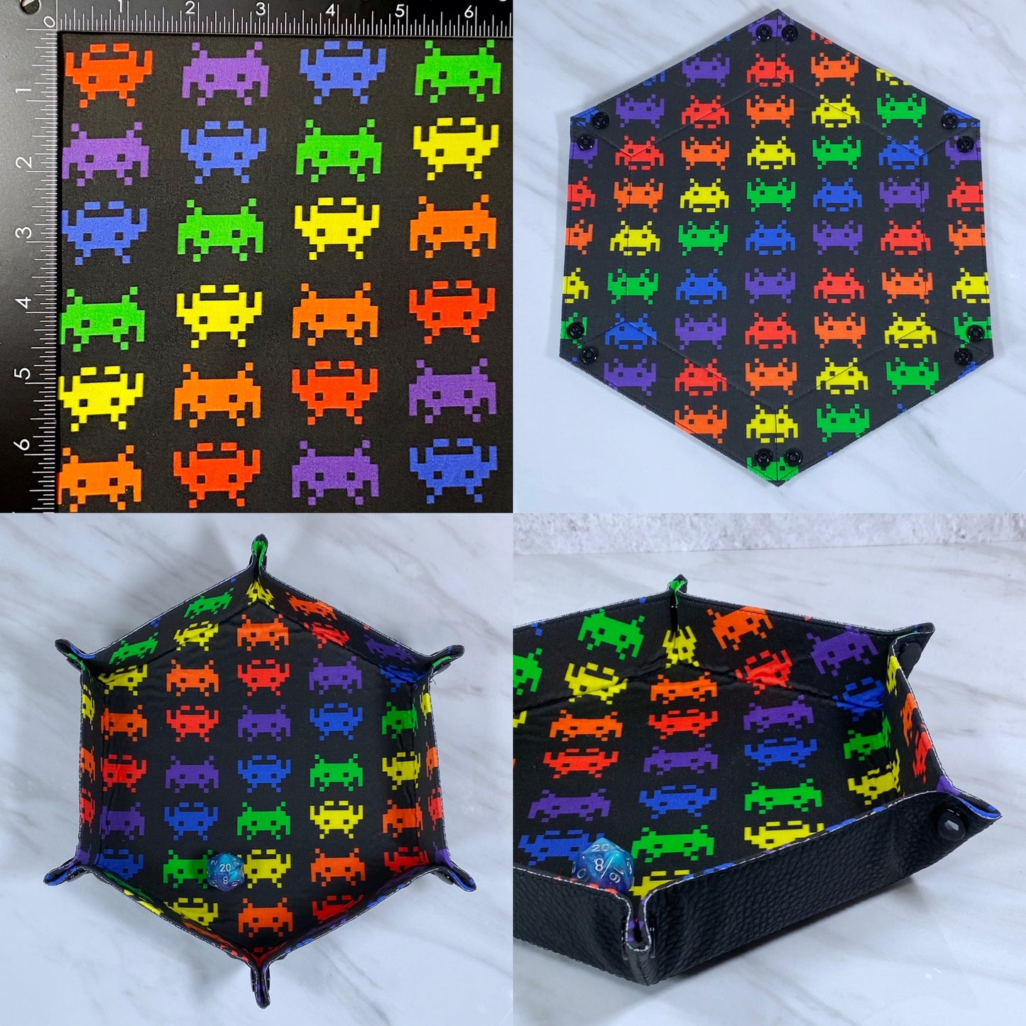 Arcade Hex Snap Dice Tray