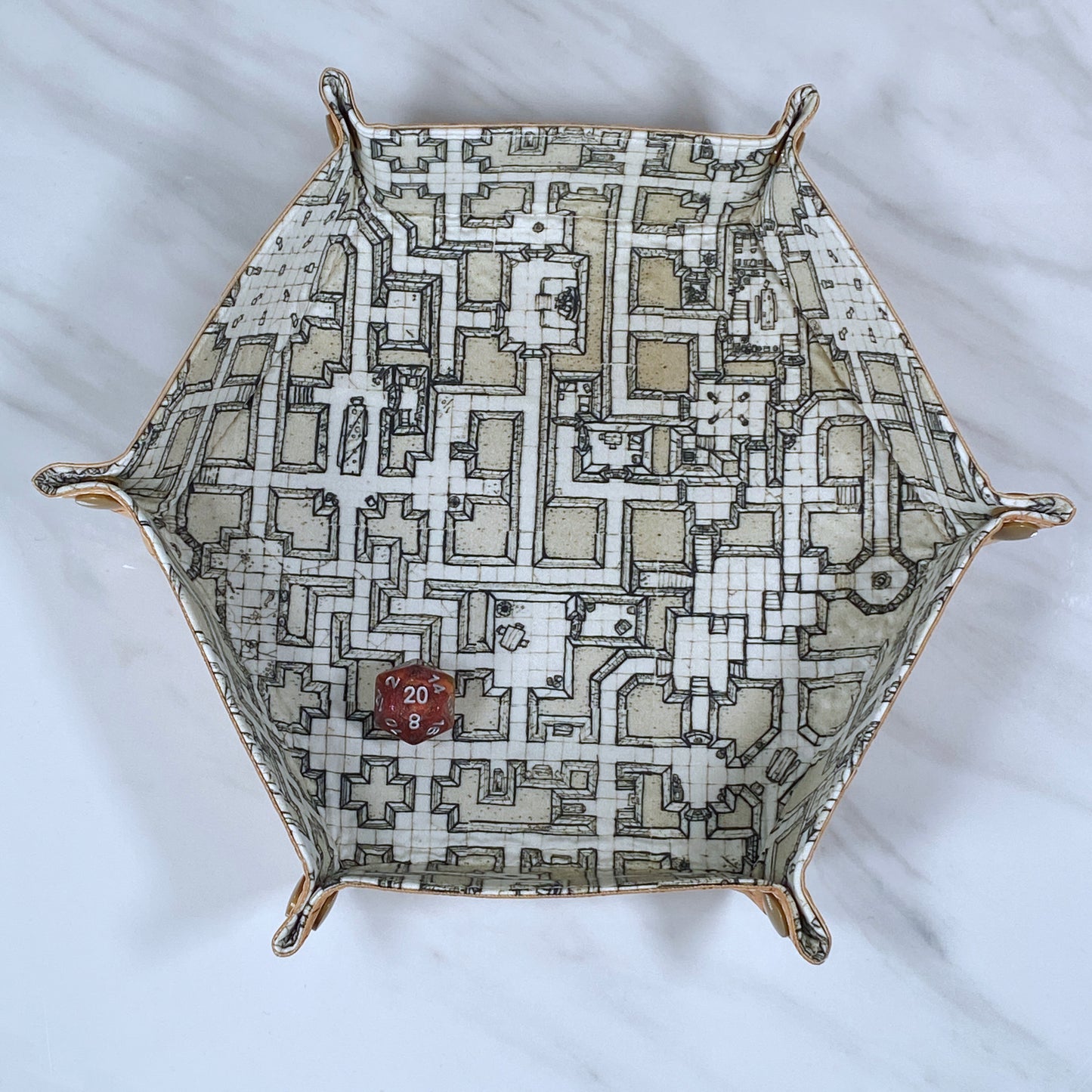 Dungeon Map Hex Snap Dice Tray