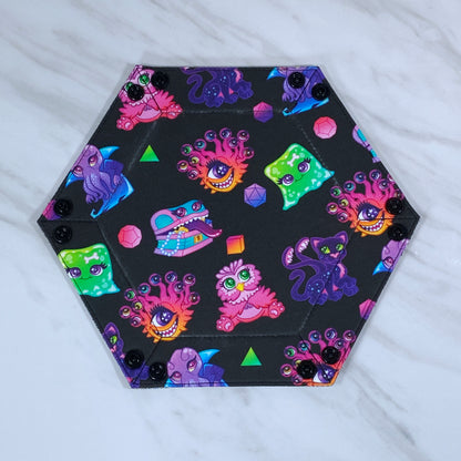 Cute Monsters Hex Snap Dice Tray