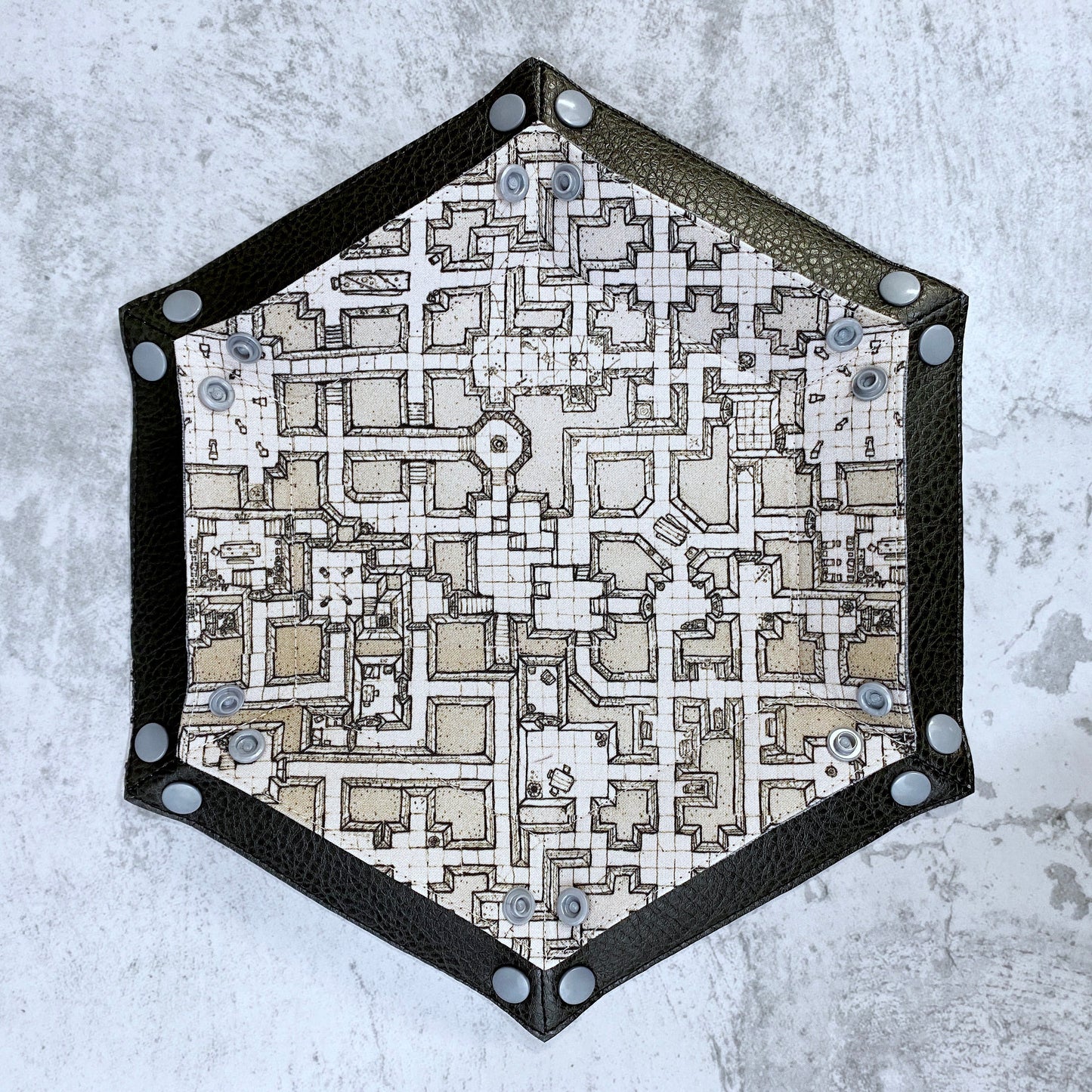 Dungeon Map Hex Snap Dice Tray