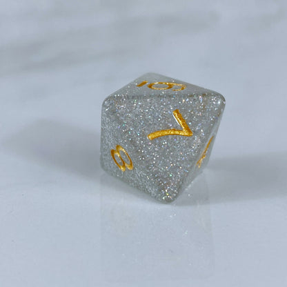 Pixie Dust Silver Dice