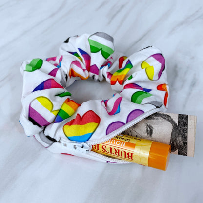 Pride Heart Stash Scrunchie