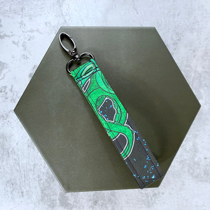 Tentacle Wristlet Key Fob, Lanyard