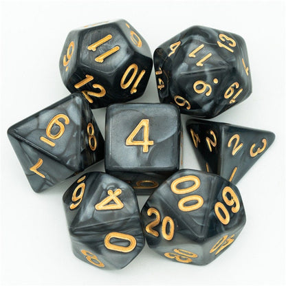 Fundamentals Black Marble Dice