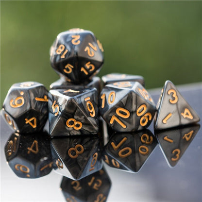 Fundamentals Black Marble Dice