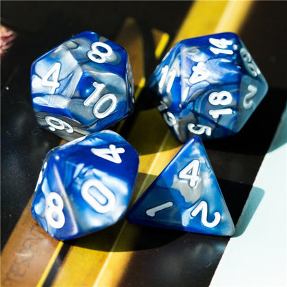 Fundamentals Blue & Silver Dice